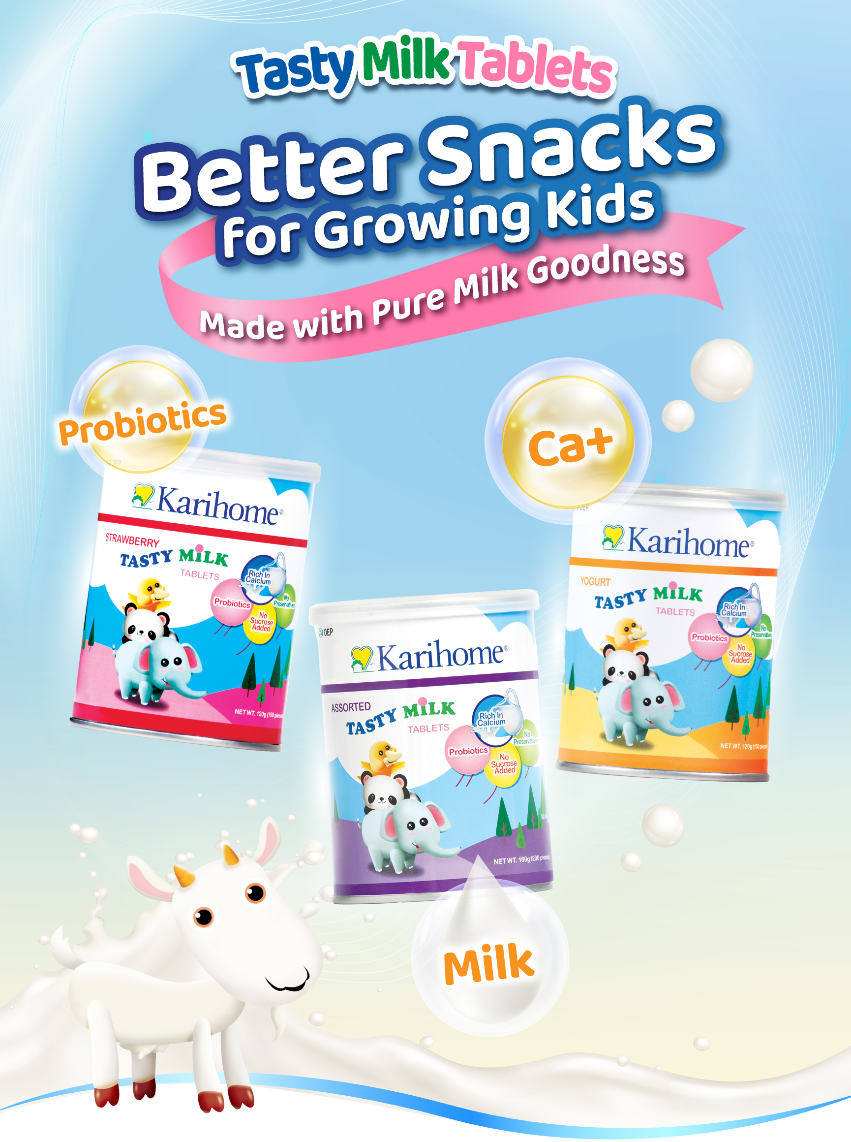Tasty Milk Tablets Better Snacks For Growing Kids Made with Pure Milk Goodness